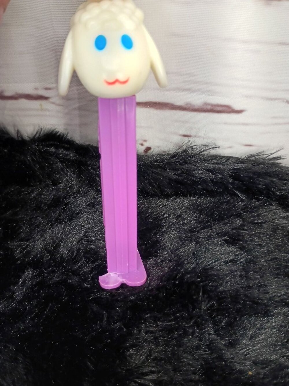 Vintage‎ 1992 Purple Lamb Chop Pez Dispenser 4.9 Inches Collectible Candy Holder